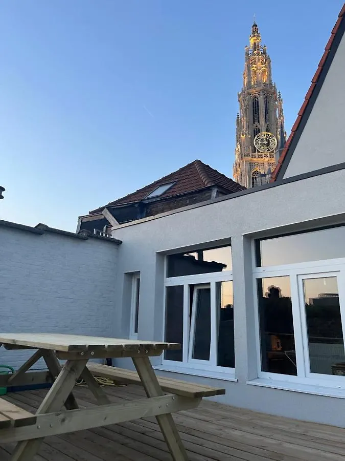 Rooftop Apartment With 60M Terrace Overlooking The Cathedral Antwerp